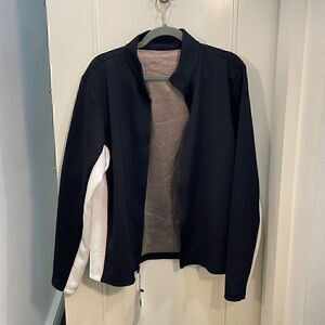 NWT- track suit  zip up sweatshirt reflective for night time runs Size L